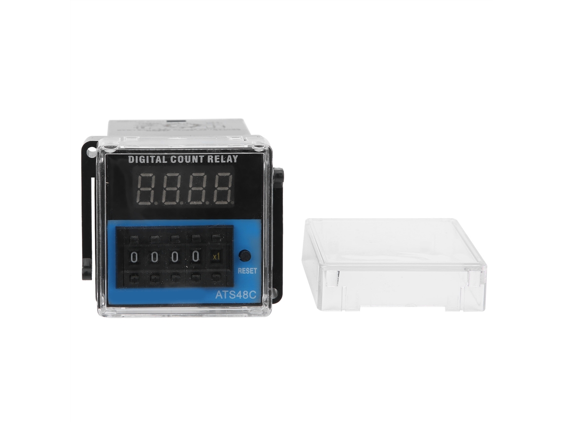 Relé De Temporización Digital Ats48c‑11 A Retardo Módulo Timer Relay 220v