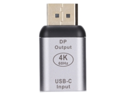 Adaptador USB C hembra a DisplayPort macho (conversión portátil)
