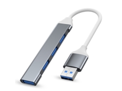 Adaptador Otg Multifunción Con Concentrador De Cuatro Puertos Usb-c 3.0/3.1 (usb Gris)
