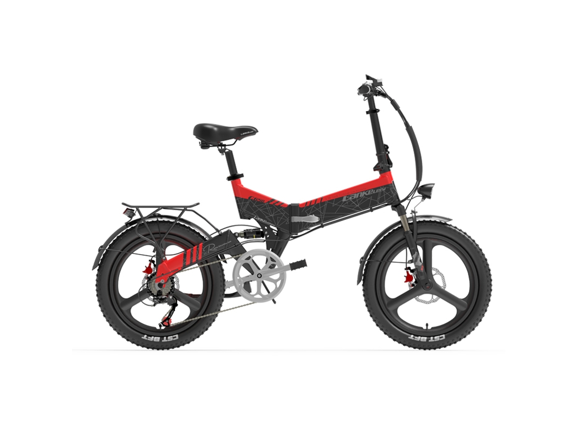 Bicicleta eléctrica plegable Lankeleisi G650 de 500 W, 48 V y 12,8 Ah, de 20 pulgadas, para uso urbano.