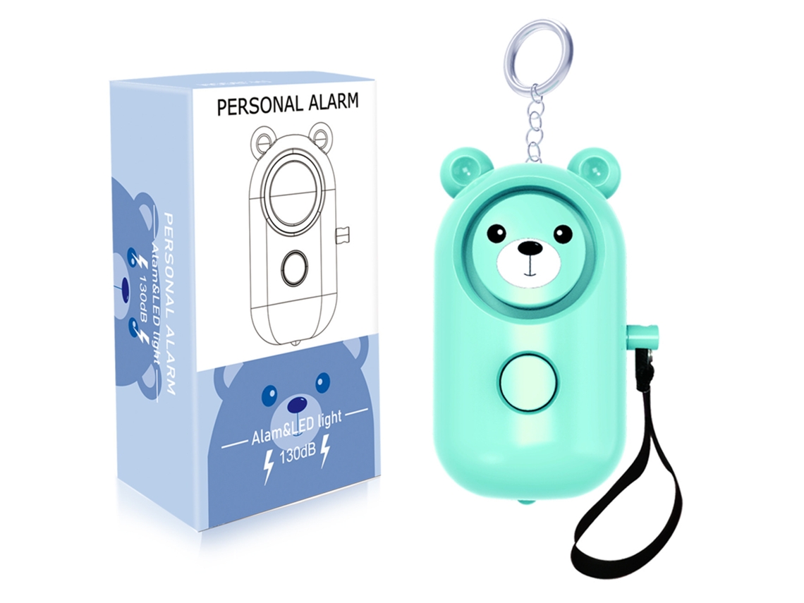 Alarma personal de 130 dB, llavero de seguridad de autodefensa Chrui (verde)