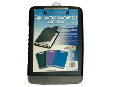 Portadocumentos OFFICE BOX Pinza A4 Negro