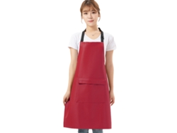 Delantal De Cuero Sintético Con Bolsillos Para Hombre Y Mujer, Impermeable Para Cocina, Cocinar, Lavado De Platos, Peluquería Canina