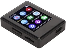 Reproductor MP3/MP4 Bluetooth YIZHOOD X5 1.77Inch Grabación radio FM (8GB TF - Negro)