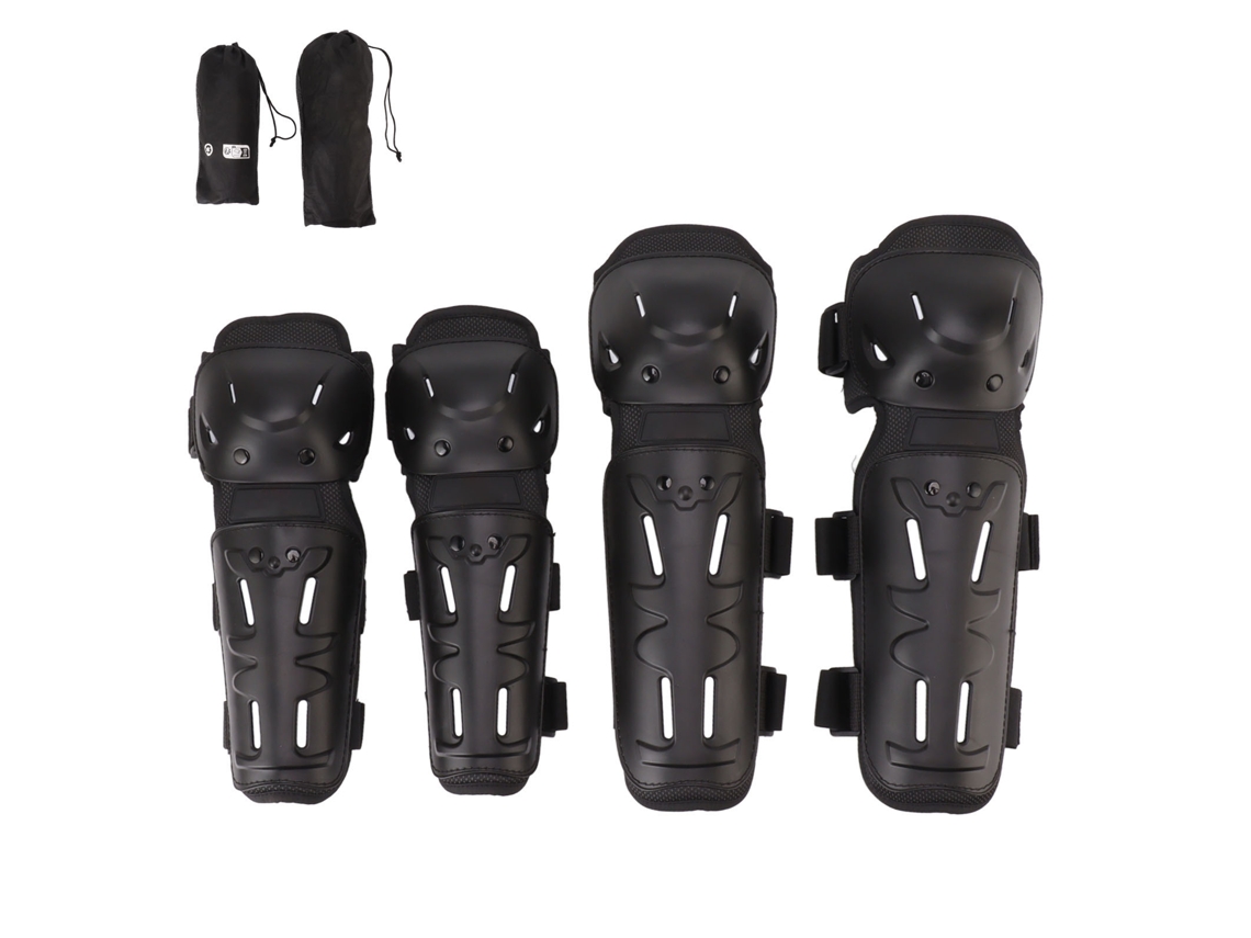 Rodilleras Y Coderas Ajustables De 4 Piezas Para Adultos, Ideales Para Motocross, Carreras Y Ciclismo.
