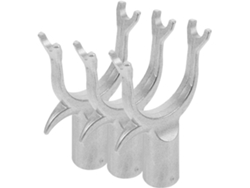 Juego 3 Cabezales Horquilla Aluminio Barras 1 9 Conectores Resistentes Accesorios Colgar Adecuados Secar Libre