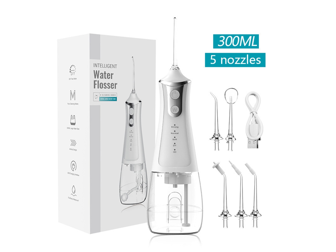 Recargable Por Usb, 300 Ml, Fácil De Transportar, Para Uso Oral, Limpia Lugares De Difícil Acceso.