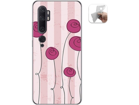 Carcasa Xiaomi Mi Note 10 TUMUNDOSMARTPHONE Flores Vintage Multicolor