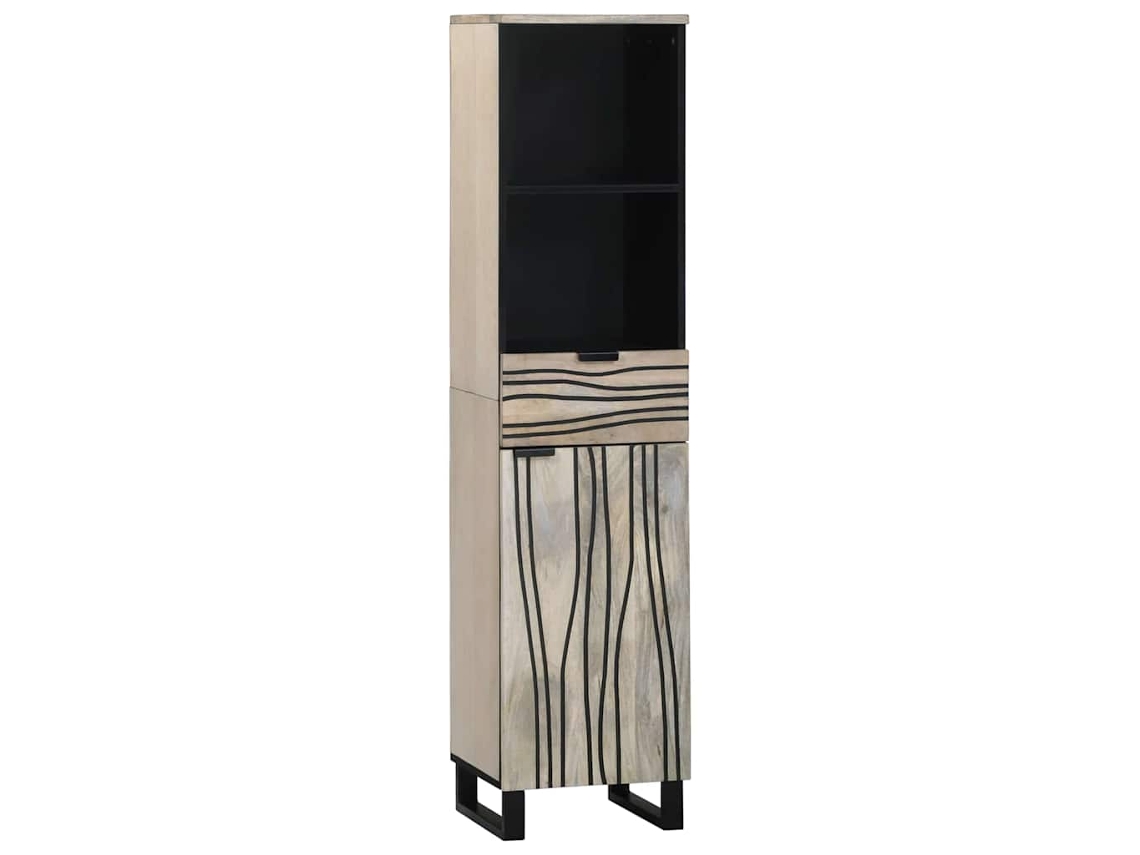 Mueble de baño con puerta, blanco, 38x33x160 cm, MAISON EXCLUSIVE