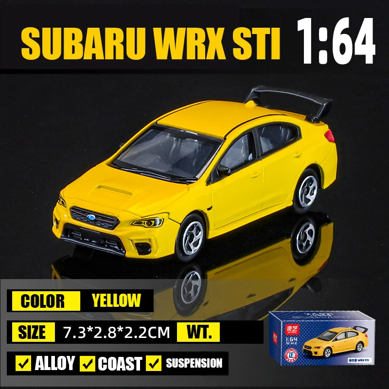 Modelo De Coche Miniatura De Aleación Fundida A Presión Super Racing (amarillo) 1/64