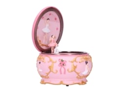 Caixa de Música Rebe-led com Rotação Figura Requintada Decoração Residencial Presente de Aniversário para Meninas
