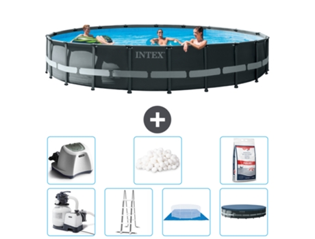 Piscina Tubular INTEX 26334GN-CB57 (30079 L - 610x122cm)