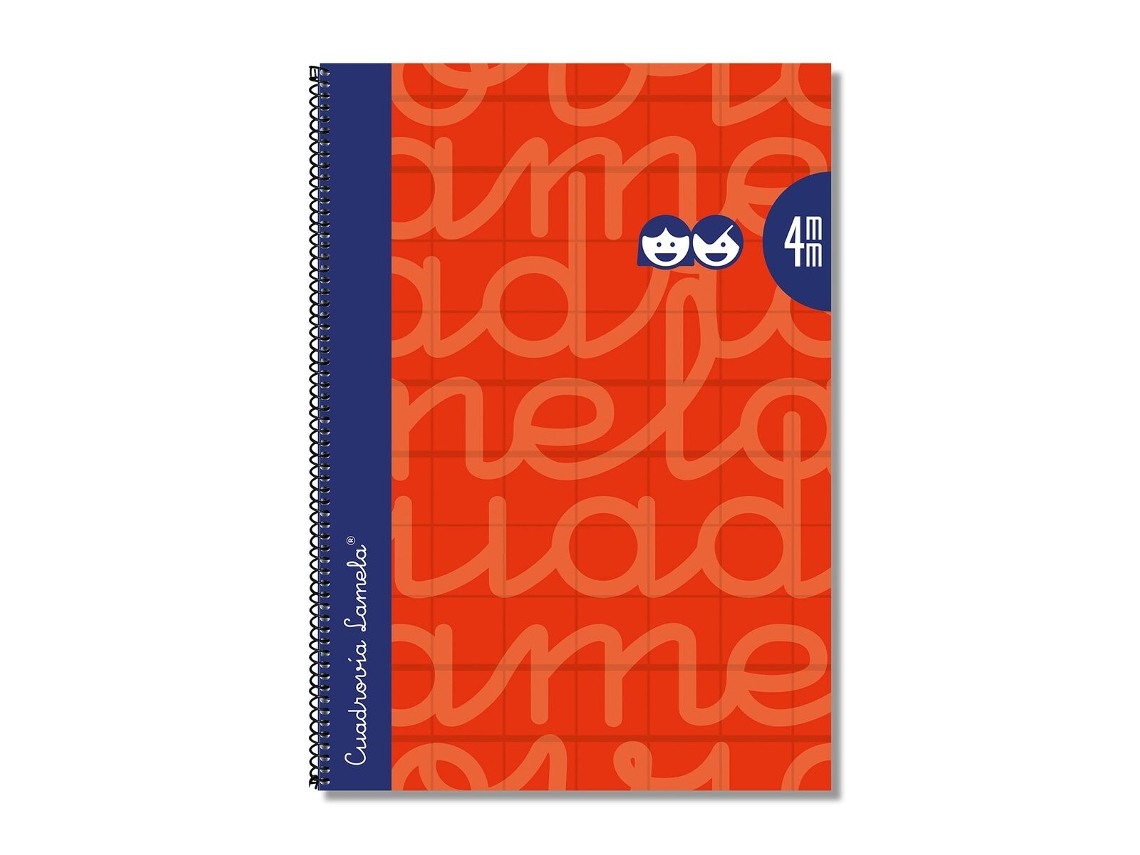 Cuaderno Lamela Rojo Cuarto 5 Piezas 80 Hojas