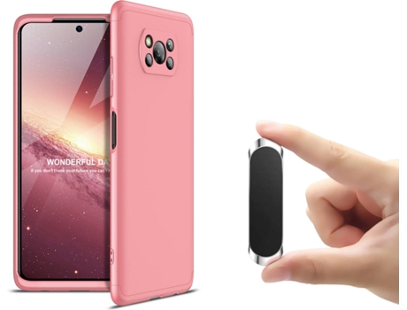 Carcasa y Soporte Xiaomi Redmi Note 9T Slim armor 360º Rosa