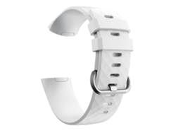 Correa de repuesto de silicona con grano de diamante para Fitbit Charge3/Charge4 Ly Ebike Smartwatch (grande)