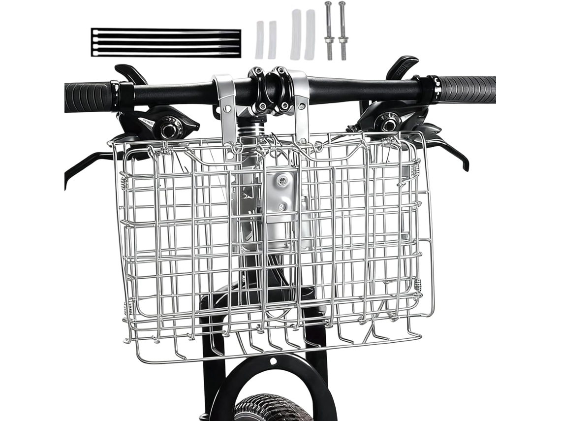 Cesta para bicicleta, accesorio grande para bicicletas plegables, soporte para cesta de manillar, Dia Vayotoy