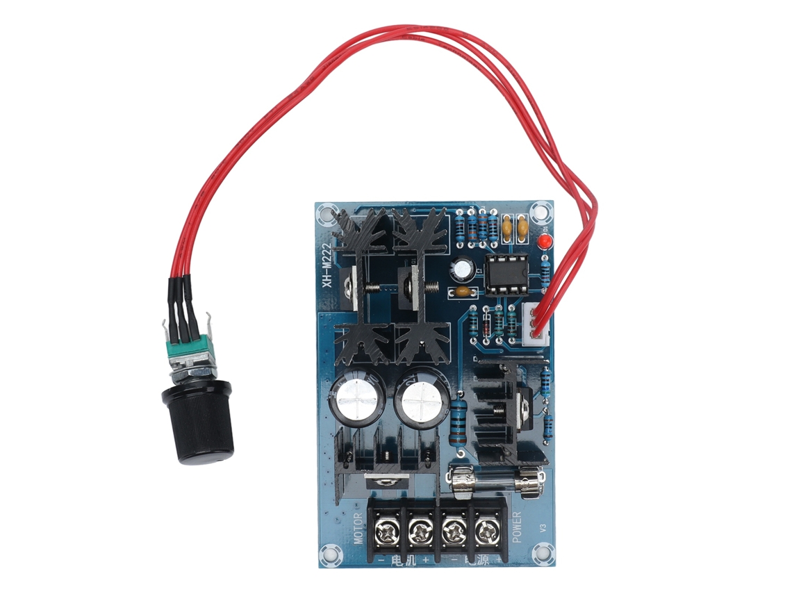 Controlador De Velocidad De Motor Pwm De Cc 12-40v 20a 800w Regulador De Voltaje Con Potenciómetro
