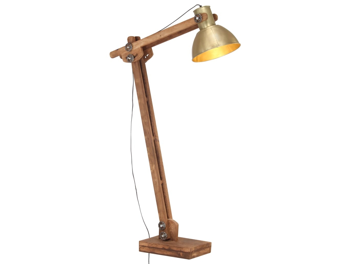 Lámpara de pie VIDAXL Oro Hierro (33 x 30)