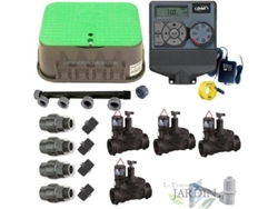 Kit Profesional Riego Automático ORBIT - Suinga de 4 Zonas 24V