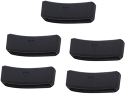 Juego de 5 anillos de silicona para correas de reloj, accesorio de repuesto flexible y duradero Gokoco