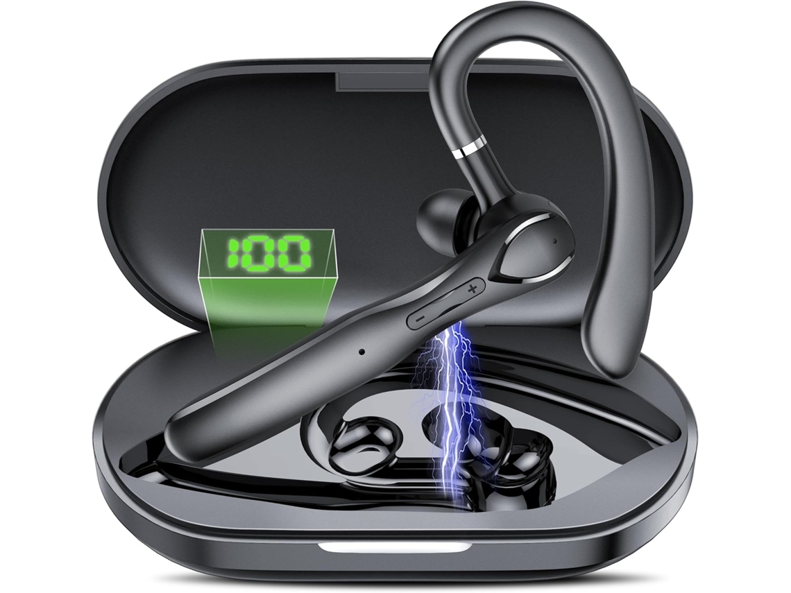 YEMAESRE Auriculares Bluetooth Business Water con cancelación de Ruido Negros