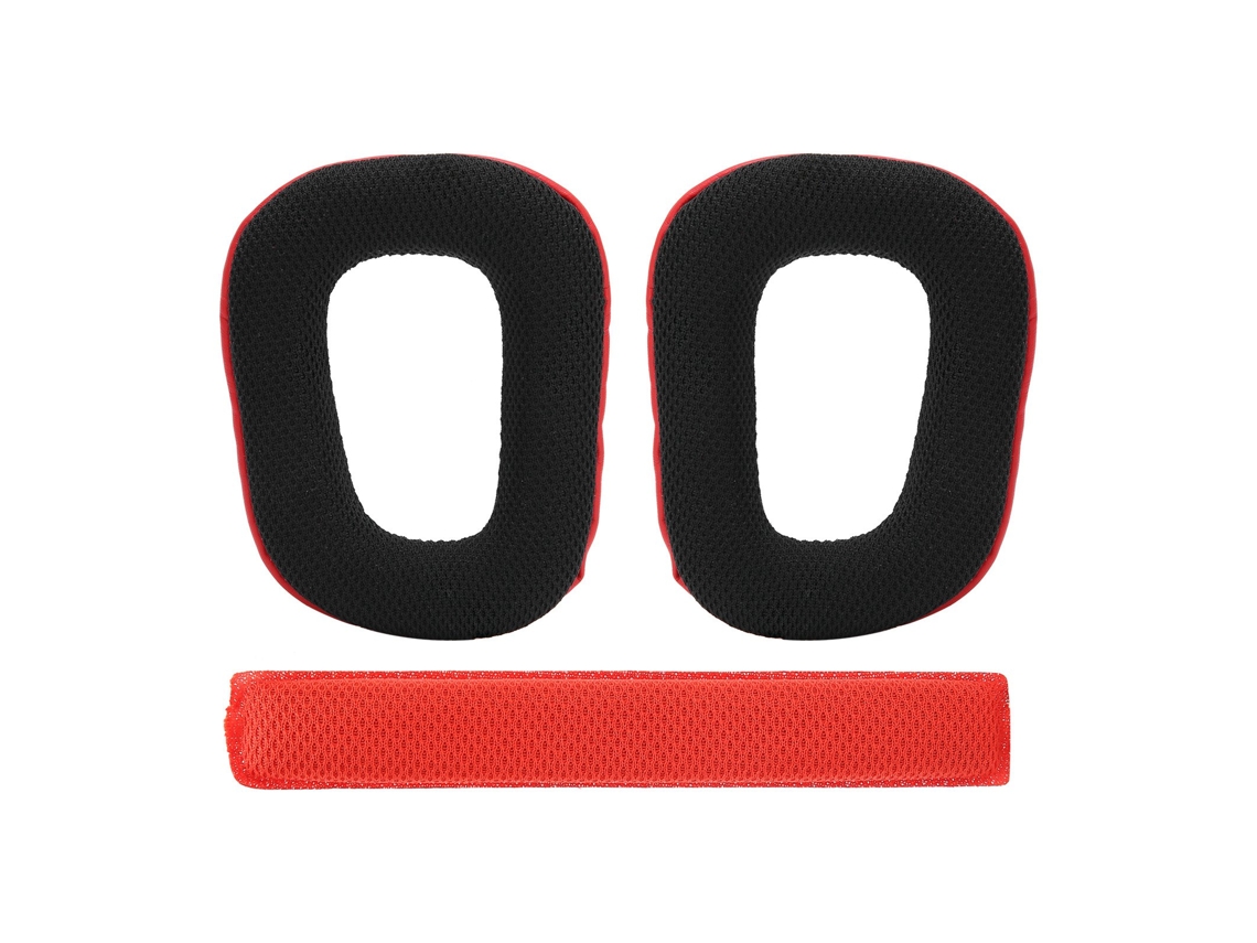 Almohadillas De Repuesto Con Diadema Para Logitech G930 Fyz-196 Rojas