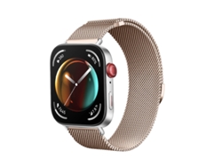 Pulseira Milano De Ouro Champanhe, Compatível Com O Watch Fit 3/4 Pro, Pulseira De Luxo