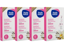 Pack de 4 Bandas Cera Facial BODY NATUR Pele Sensíveis (12 Unidades)