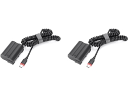 Adaptador De Corriente Cc Con 2 Baterías Ficticias El15 Para D7000, D7100 Y D7200
