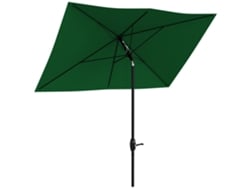 Toldo para jardín de 300x200x248 cm con protección UV50+, inclinable, con techo ventilado y manivela para terraza ajardinada.