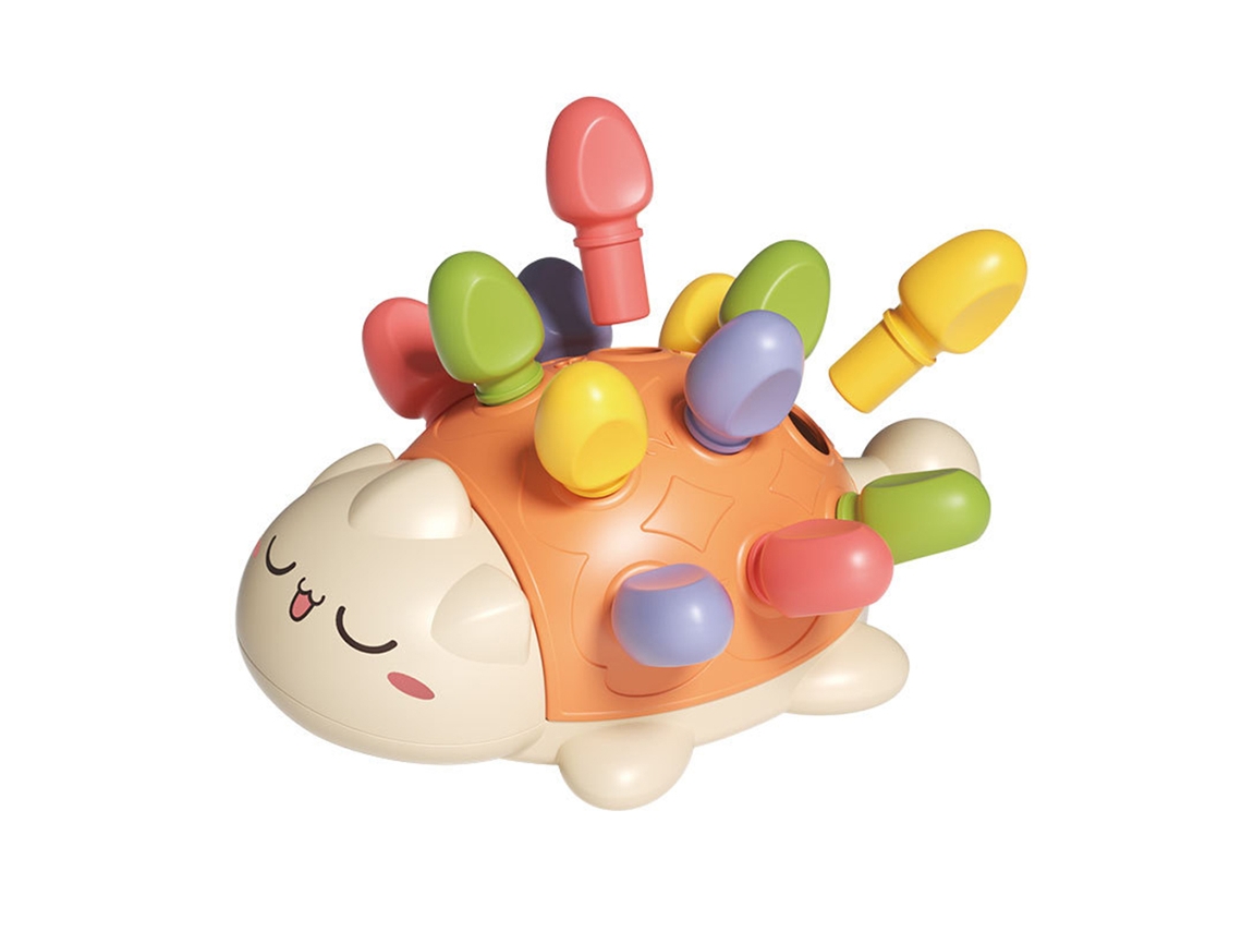 Juguete educativo insertable de erizo ATS para bebés: entrenamiento de concentración y coordinación motora.