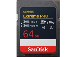 Tarjeta SD de alto rendimiento Sandisk Extreme Pro UHS II V90 de 64 GB