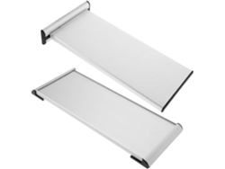 Puerta Con Placa De Identificación En Blanco De Aluminio De 2 Piezas Para Montaje En Pared De Oficina O