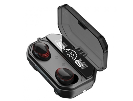 Auriculares Bluetooth True Wireless A18 Impermeable Noise Cancelling Compatible Ergonómico Musical Negro