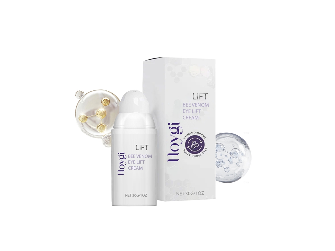 Crema reafirmante antiarrugas para el contorno de ojos con veneno de abeja.