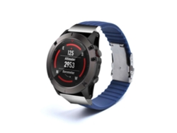 Correa Silicona Stripe Adaptable Garmin Instinct Solar Tactical Edition Azul Escuro