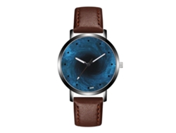 Reloj De Pulsera De Cuarzo Para Hombre, Estilo Sencillo Y Moderno (color Café Oscuro).