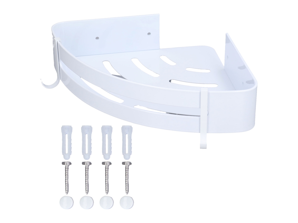 Organizador De Ducha Esquinero Triangular De Aleación De Aluminio Antioxidante Y Duradero Con Ganchos.