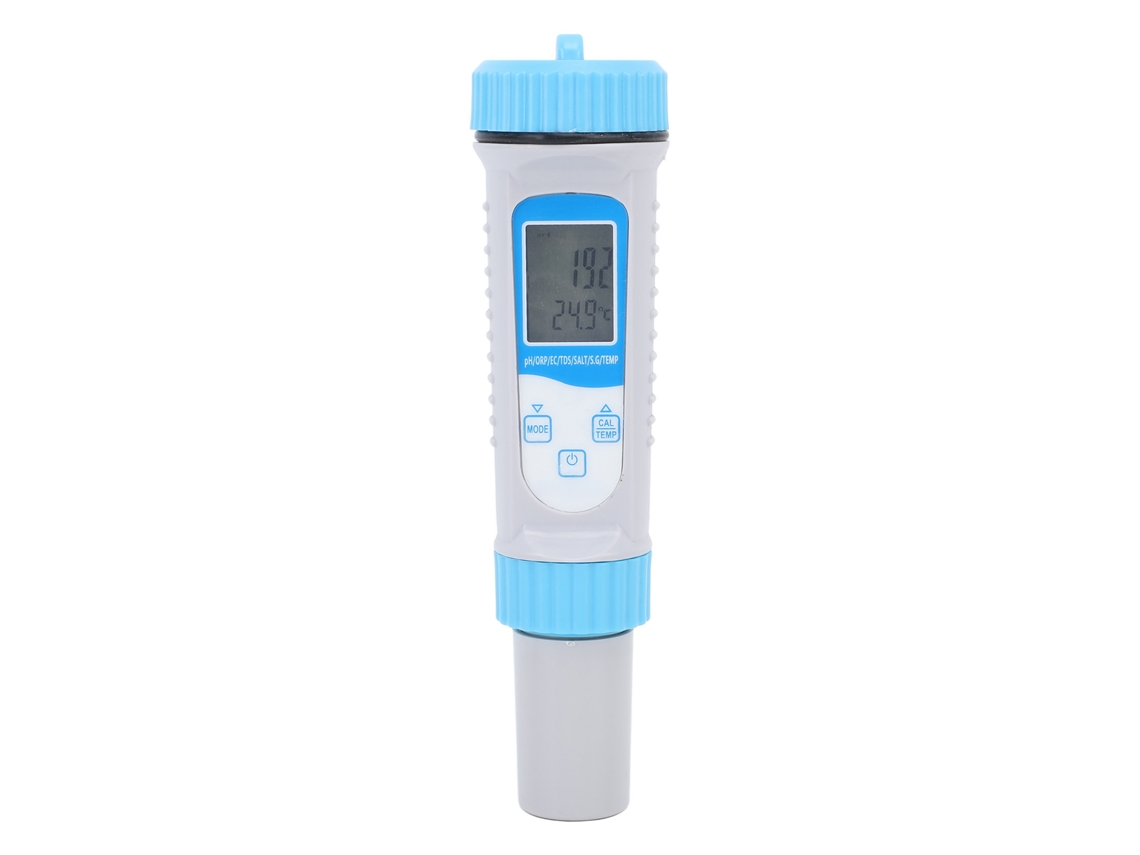 Medidor de calidad del agua Bluetooth 7 en 1 para agua potable y acuarios