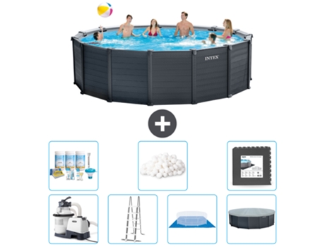Piscina Tubular INTEX 26384GS-CB43 (16805 L - 478x124cm)