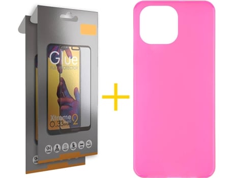 Kit Funda + 2 Protectores de Pantalla Apple iPhone 13 Pro Max SKYHE Liso Rosa