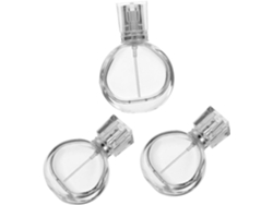 Juego De 3 Frascos De Perfume De Vidrio Vacíos Y Recargables Con Pulverizador Para El Hogar Y Los Viajes.