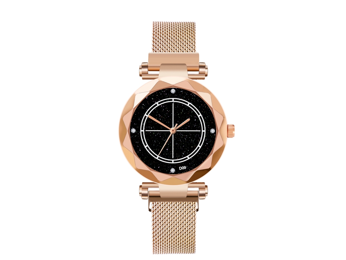 Reloj De Pulsera Hombre De Moda Ocio Simple Dial De Aleación Cristal Cuarzo Oro Rosa