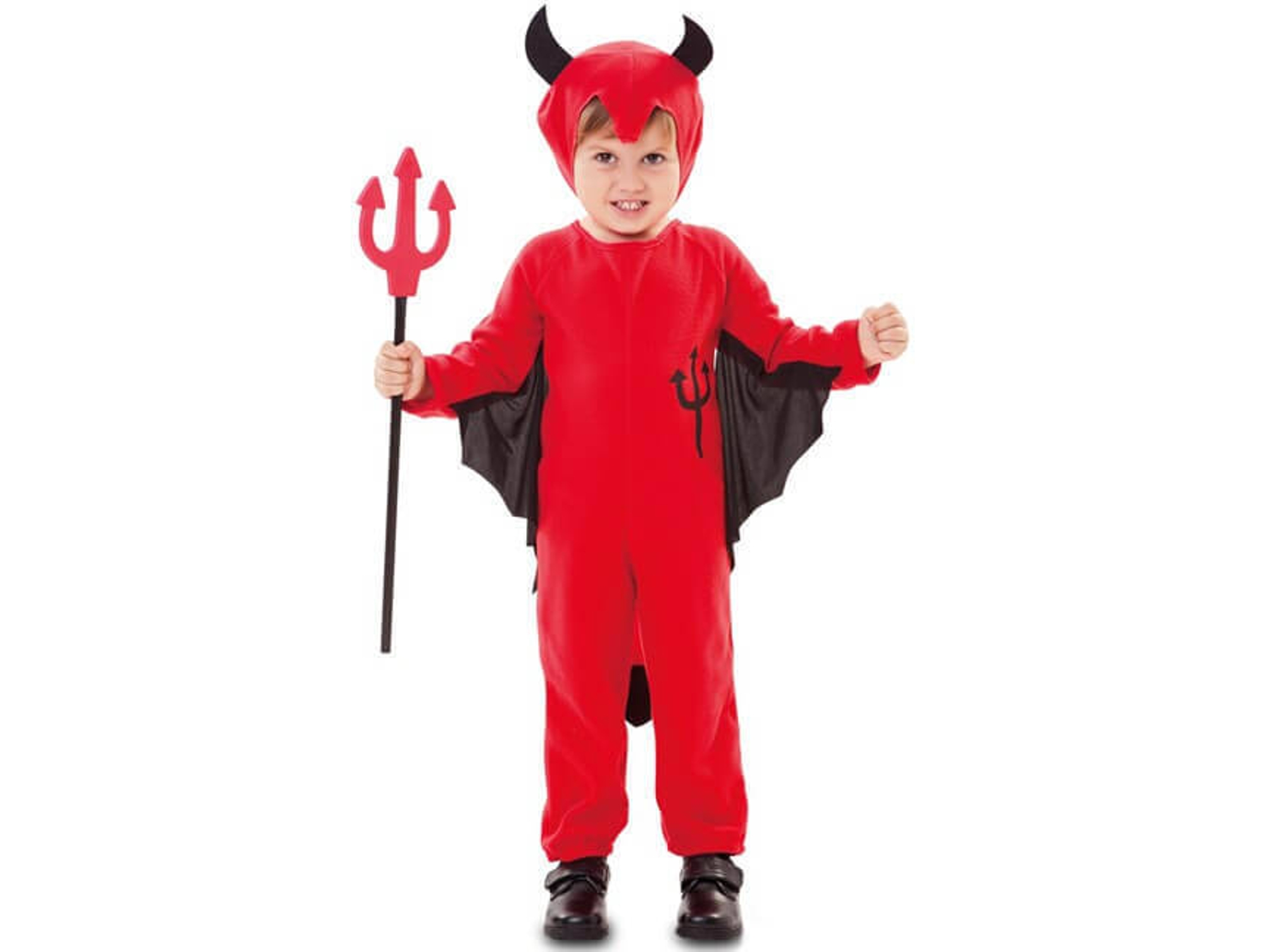 Disfraz de Bebé DISFRAZZES Demonio Con Tridente Dibujado (Talla: 2 a 3 años)