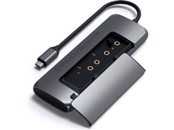 ADAPTADOR USB-C SATECHI WITH SSD CINZA