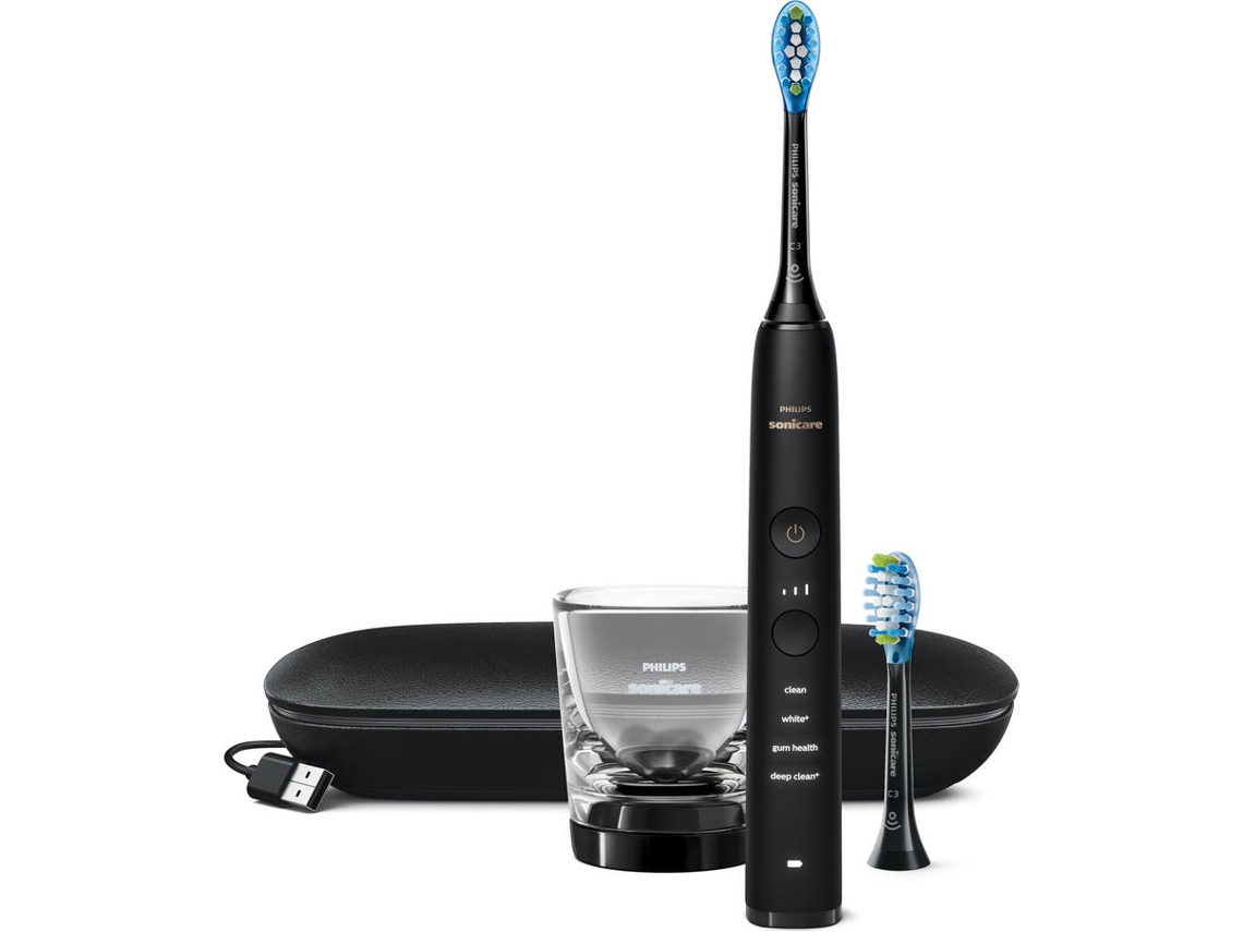 Cepillo de Dientes Eléctrico PHILIPS HX9913/18 9000 DiamondClean Negro