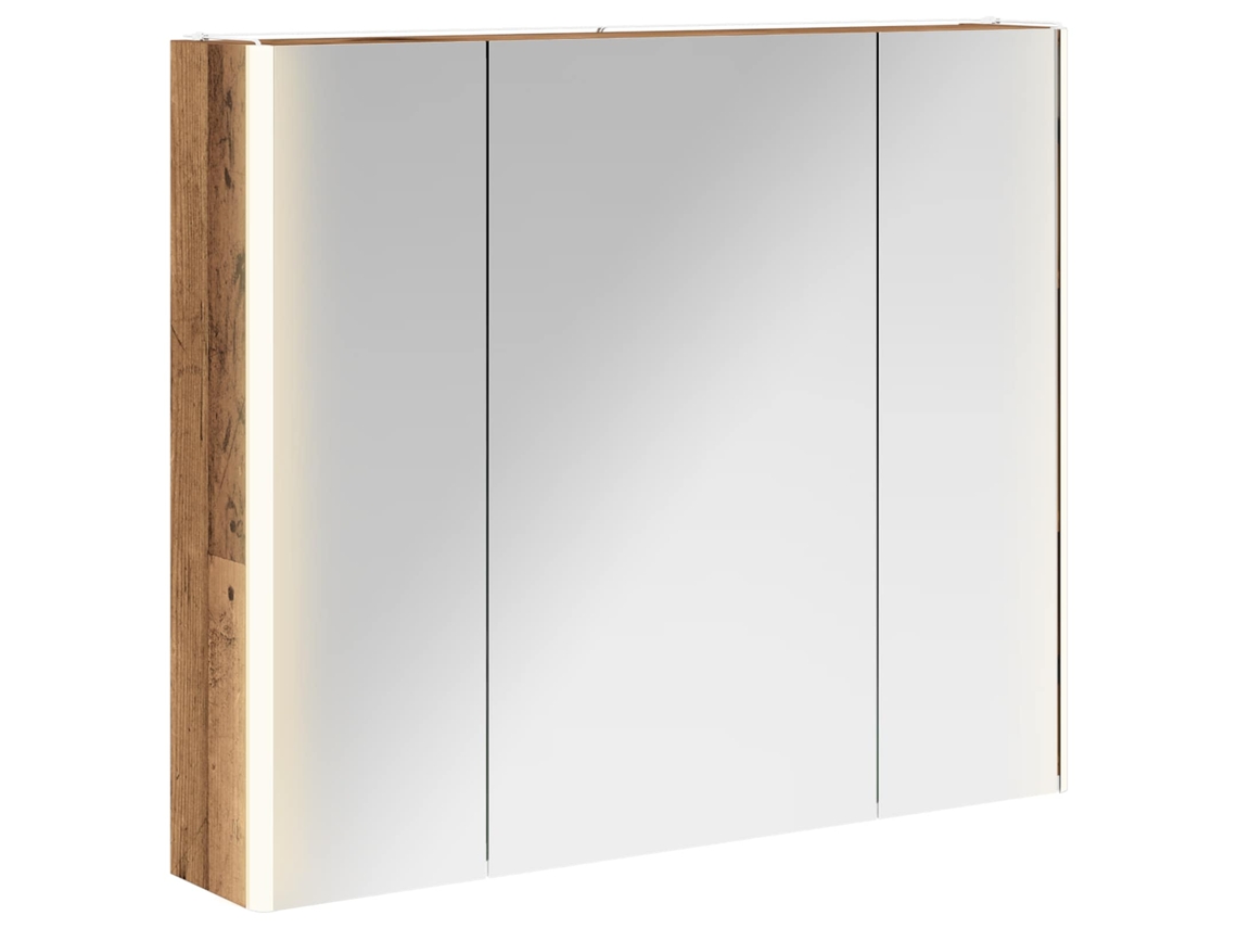 Maison Exclusive - Armario Con Espejo De Baño Madera Vieja 83,5 X 15,5 X 70 Cm
