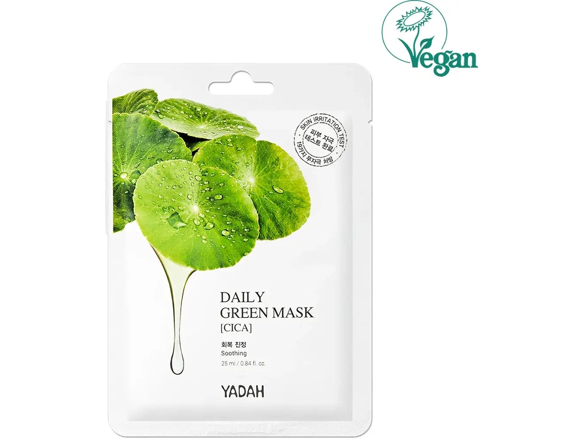 Yadah Daily Green Cica Mask - Mascarilla Calmante 25 Ml