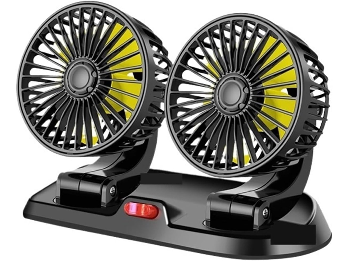 Ventilador De Escritorio Usb Ventilador Refrigeración Para Coche 5v 12v Y 24v Doble Conector Velocidades