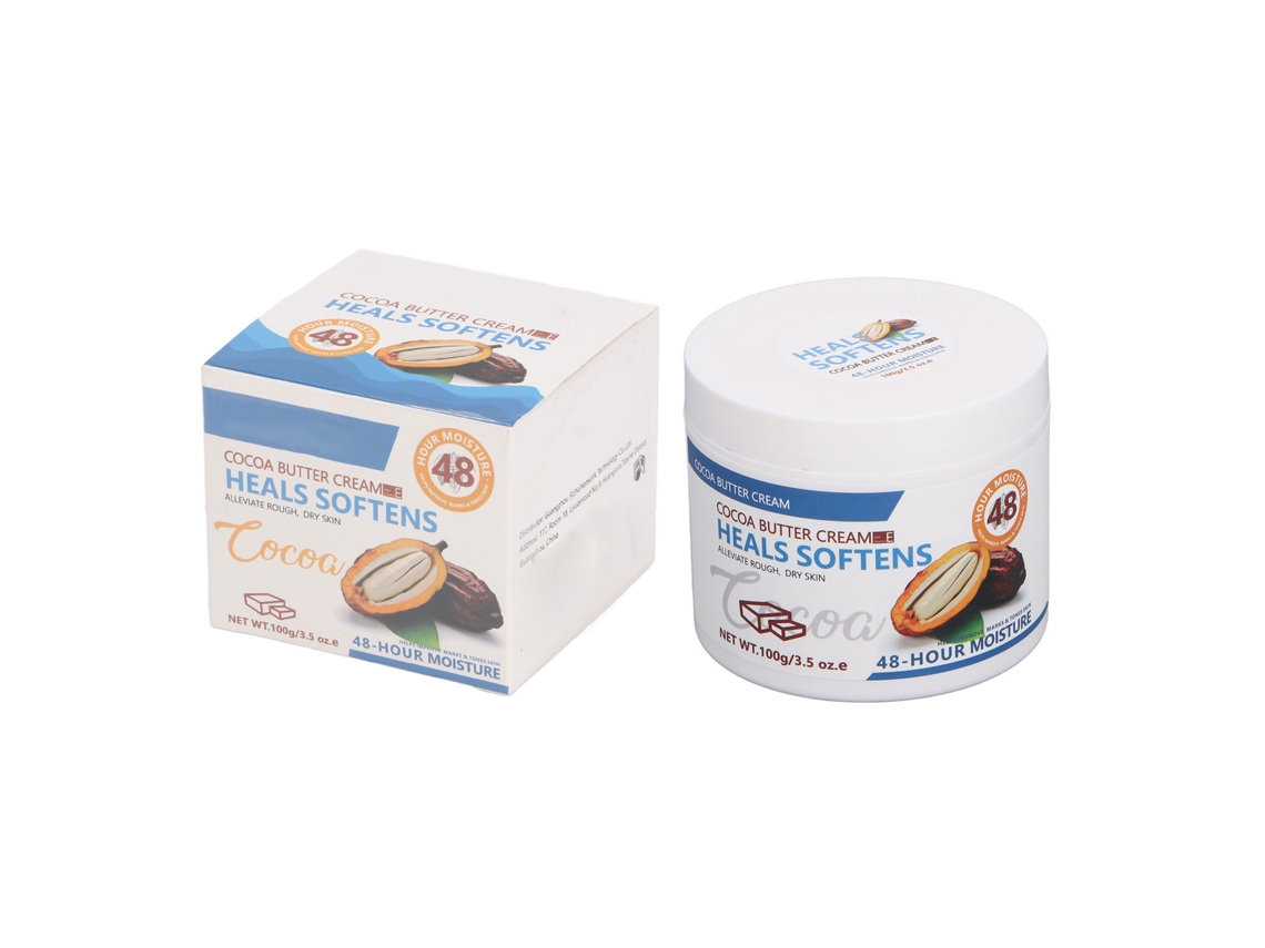 Crema Corporal De Mantequilla De Cacao Absorción Fácil Hidrata Profunda Mejora Elasticidad Piel 100g